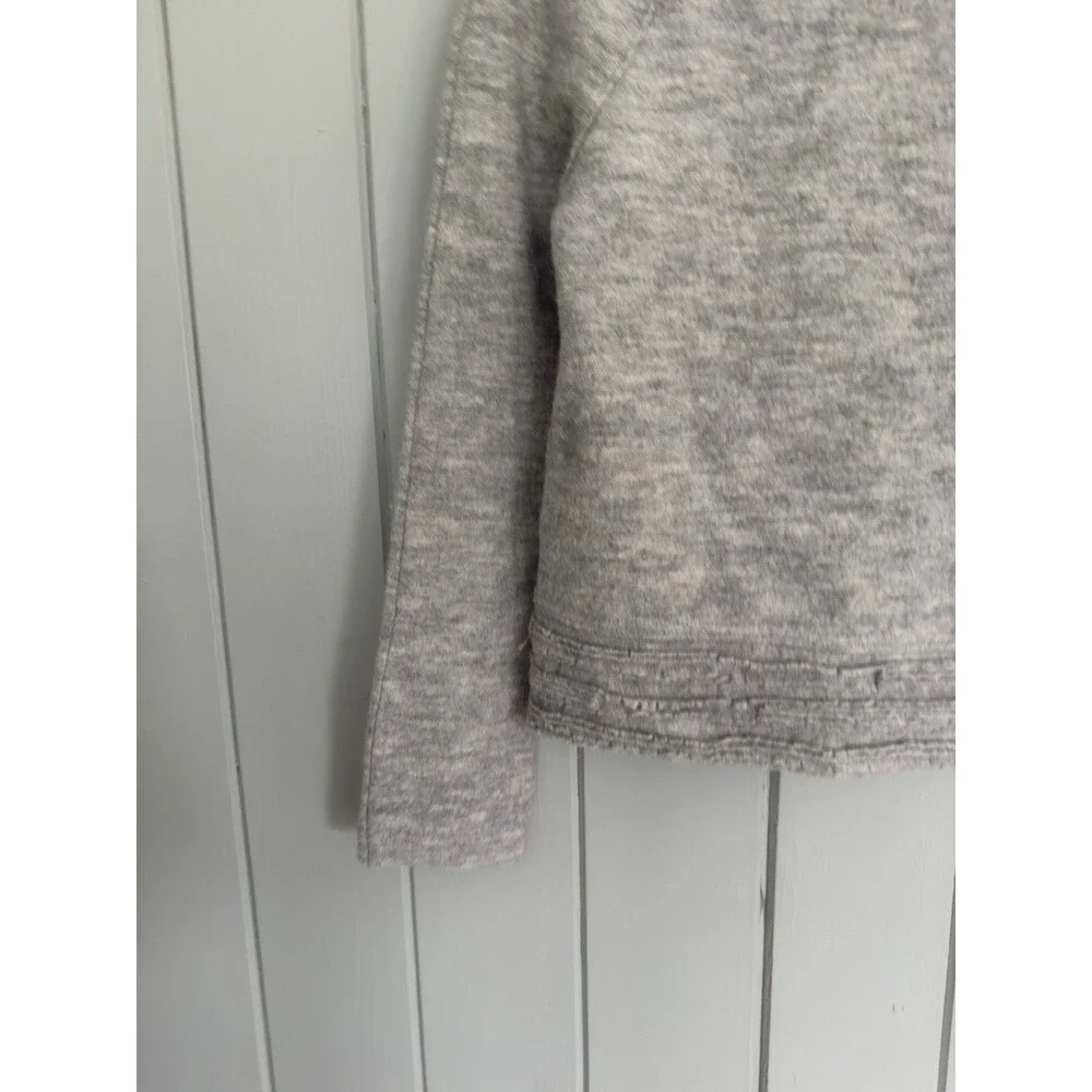 Anthropologie Sleeping on Snow Meribel Gray Cowl Neck Wool Blend Sweater XS